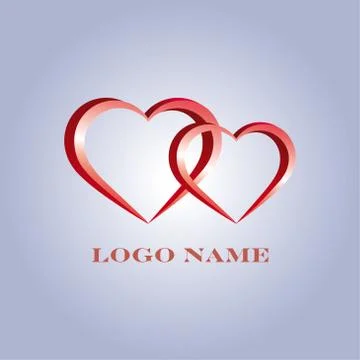 Hearts logo Stock Illustration