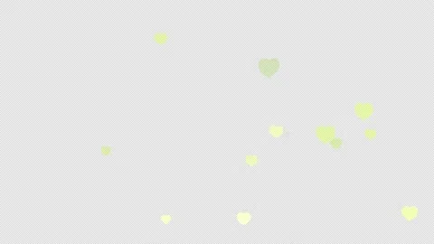 Hearts of love and romance float in the air Isolated by Alpha channel Stock Footage 158504096