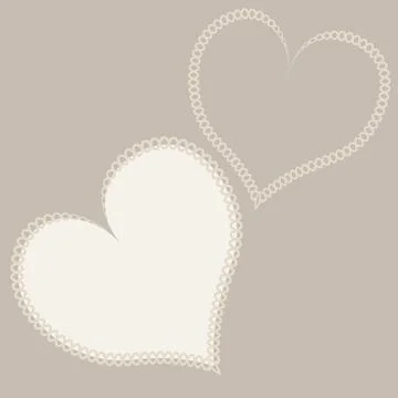 Hearts made of fabric, patchwork sewing. Design element - love, valentine, pa Stock Illustration