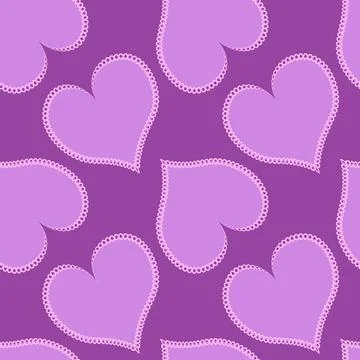 Hearts made of fabric, patchwork sewing. Design element - love, valentine, pa 스톡 일러스트