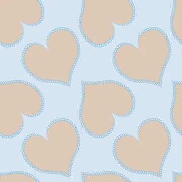 Hearts made of fabric, patchwork sewing. Design element - love, valentine, pa Stock Illustration