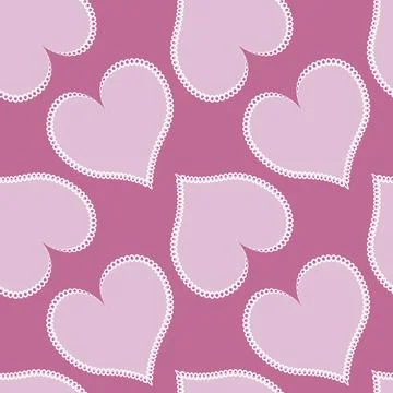 Hearts made of fabric, patchwork sewing. Design element - love, valentine, pa Illustrazione stock