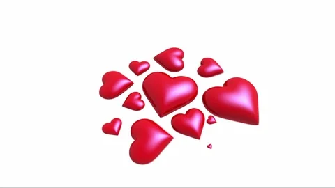 Hearts make love shape Video stock 85526351