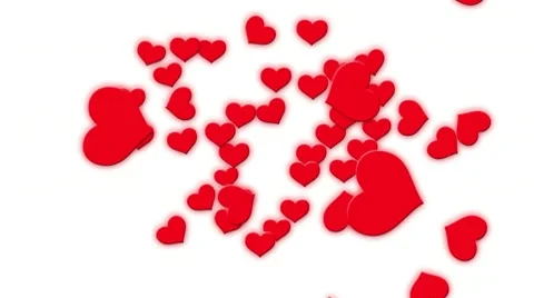 Hearts makes heart mark Stock Footage 8984052