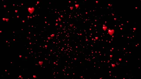 Hearts motion graphics. Hearts moving on a background. Valentines day animation. Stock Footage 231345290