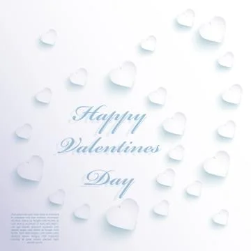 Hearts paper background Ilustração Stock