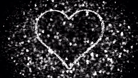 Hearts particles 02 Stock Footage 263036211