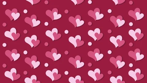 Hearts pattern background, Valentine's Day Stock Footage 122832198