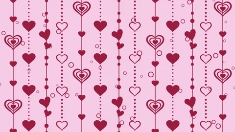 Hearts pattern background, Valentine's Day Stock Footage 122924171