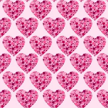 Hearts pattern Stock Illustration