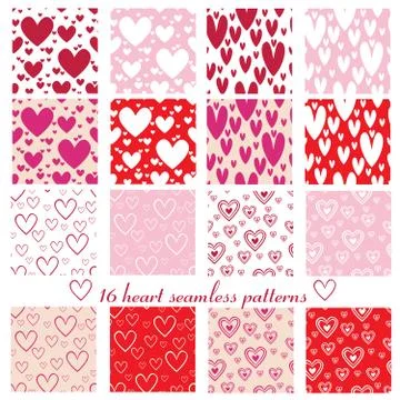 Hearts pattern Stock Illustration