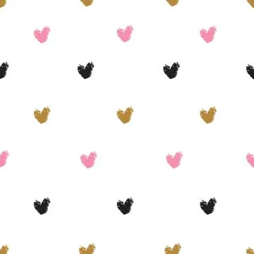 Hearts Pattern Stock Illustration