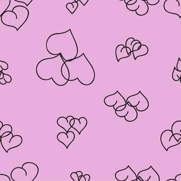 Hearts pattern Иллюстрация