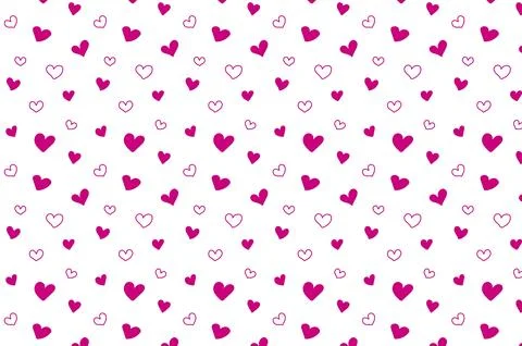 Hearts pattern Stock Illustration