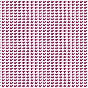 Hearts pattern of paper or fabric with repeating pattern Stock Illustration