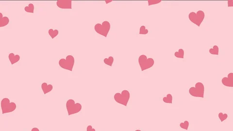 HEARTS PATTERN ON PINK Stock Footage 244044904