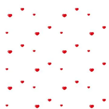 Hearts pattern. Red Stock Illustration