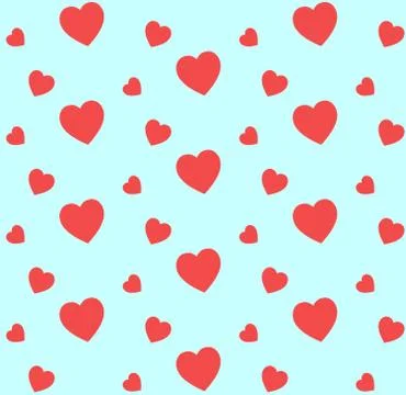 Hearts pattern for Valentine's Day ,vector background. Stock Illustration