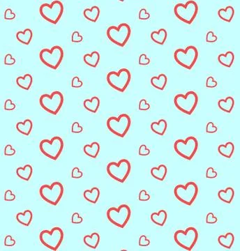 Hearts pattern for Valentine's Day ,vector background. Stock Illustration