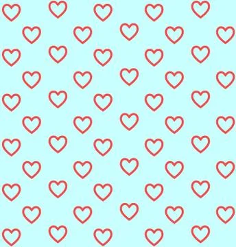 Hearts pattern for Valentine's Day ,vector background. Stock Illustration