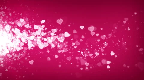 Hearts Pink Drifting Stock Footage 44679155