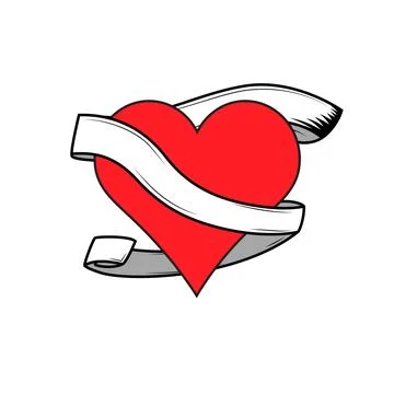 Hearts, playing card symbol  vector illustration Stock-Illustration