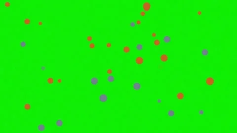 Hearts Professional with Dots - Chroma Key Green Screen Footage Video stock 337045774