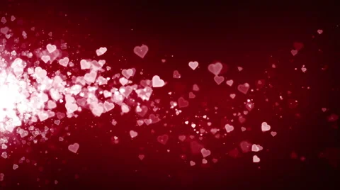 Hearts Red Drifting Stock Footage 44681012