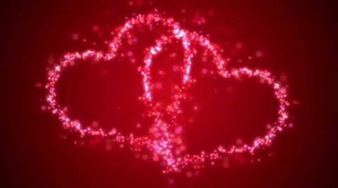 Hearts On Red Video stock 5501782