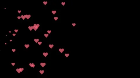 Like hearts from right Stock Footage 122338972