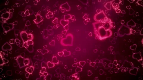 Hearts Rotating Video stock 5505187