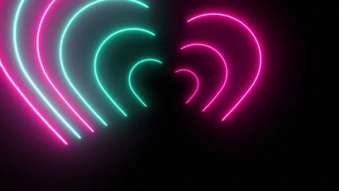 Hearts Screen pattern Stock Footage 170180893