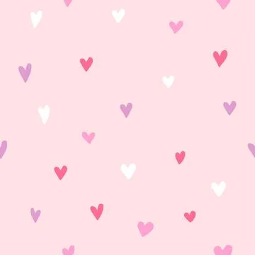 Hearts - seamles pattern background Stock Illustration