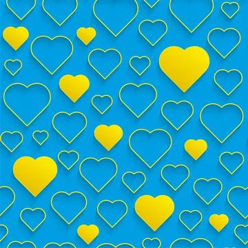 Hearts Seamless Background. Stock Illustration