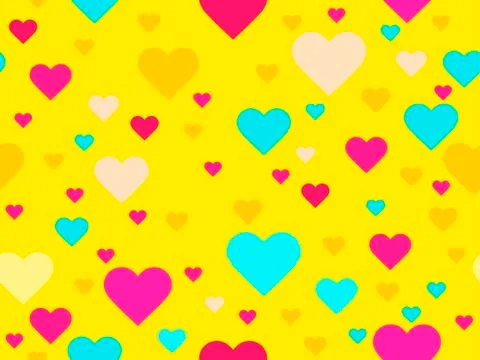 Hearts seamless pattern. Happy Valentine's day, 14th of February. Background  Stock-Illustration