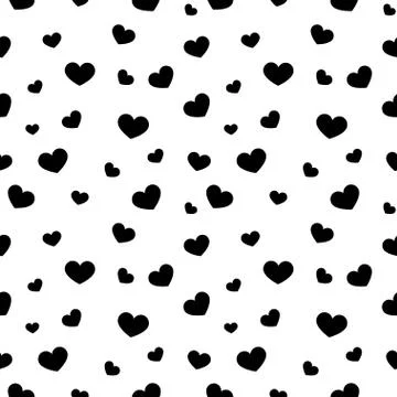Hearts seamless pattern Stock Illustration