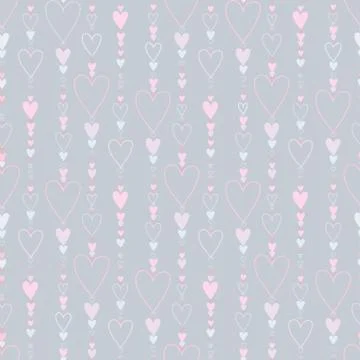 Hearts seamless pattern. Ilustración de archivo