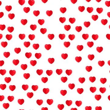 Hearts seamless pattern Stock Illustration