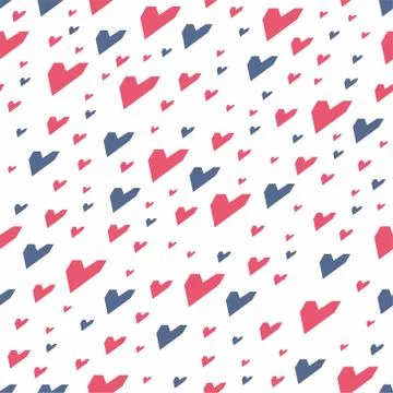 Hearts seamless pattern Stock Illustration
