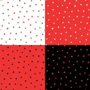 Hearts seamless pattern Stockillustratie