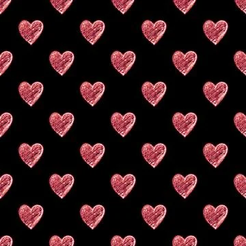 Hearts seamless pattern Stock-Illustration