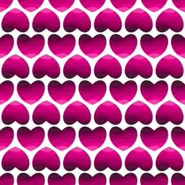 Hearts seamless pattern Stock Illustration