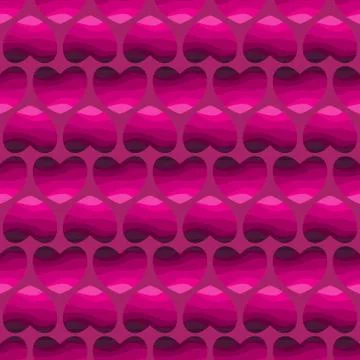 Hearts seamless pattern Illustrazione stock