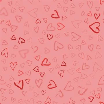 Hearts seamless pattern Stock Illustration