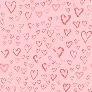 Hearts seamless pattern Stock Illustration