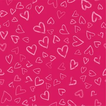 Hearts seamless pattern Stock Illustration