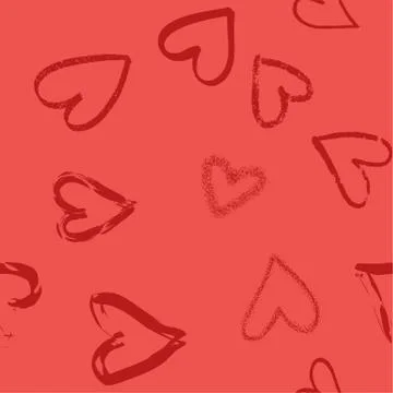 Hearts seamless pattern Stock Illustration