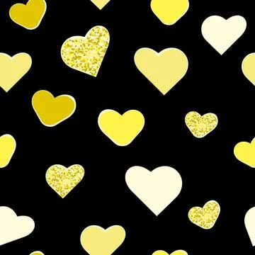 Hearts seamless pattern. Stock Illustration