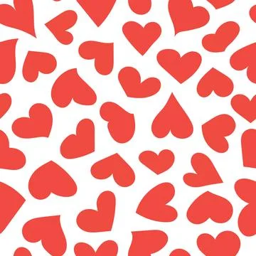 Hearts seamless pattern Stock Illustration