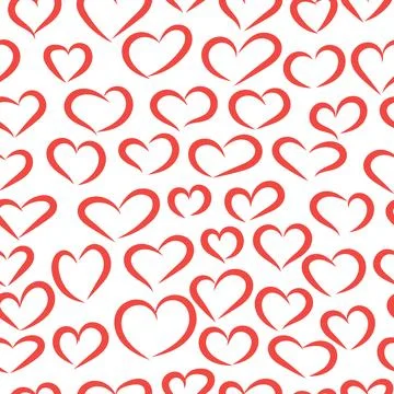 Hearts seamless pattern Stock Illustration